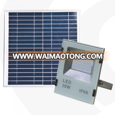 SMD 5054 remote time control led battery and solar powered home entry led flood light rechargeable