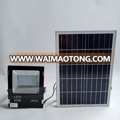 Wholesale Waimaotong no cable 50 watt 12v ip66 solar flood led light with motion sensor